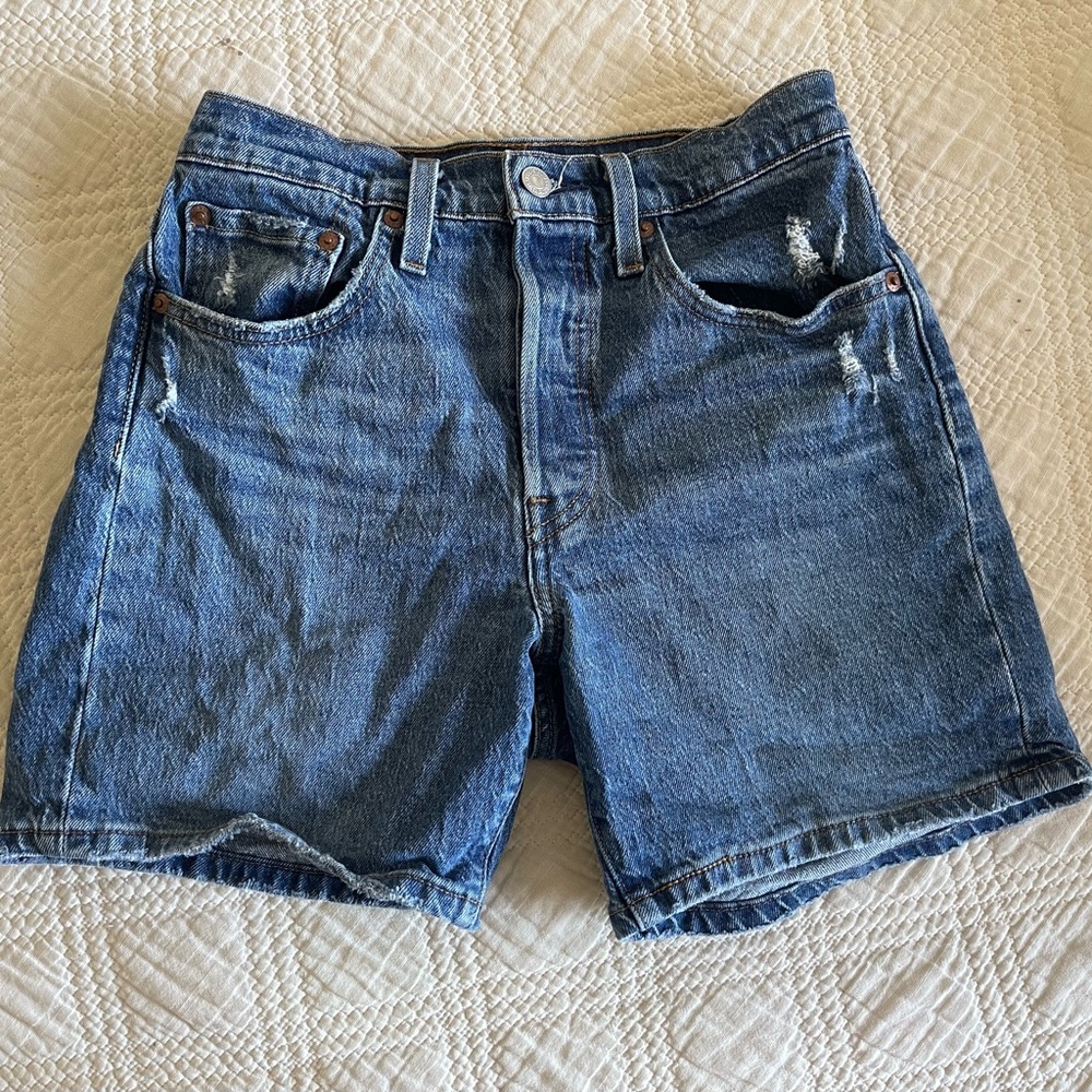 Levi's Premium Blue Denim Shorts